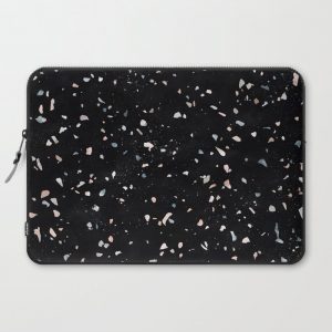 Terrazzo Memphis black galaxy Computer Cover by Sylvain Combe - Laptop Sleeve - 15"