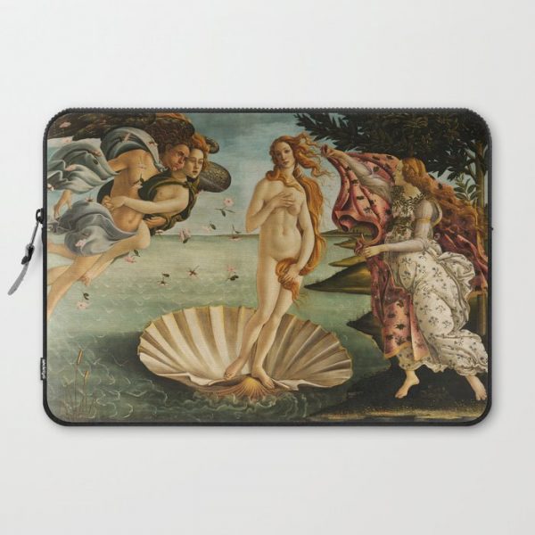 The Birth of Venus (Nascita di Venere) by Sandro Botticelli Computer Cover by Elegant Chaos Gallery - Laptop Sleeve - 15"