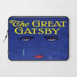 The Great Gatsby vintage book cover - Fitzgerald Computer Cover by quoteme - Laptop Sleeve - 13"