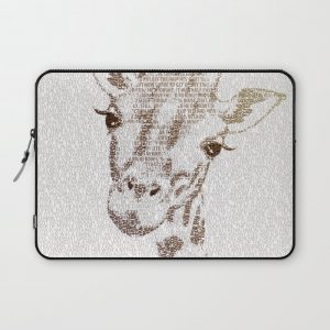 The Intellectual Giraffe Computer Cover by Paula Belle Flores - Laptop Sleeve - 13"