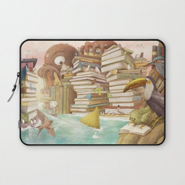 The Library Islands Computer Cover by Terry Fan - Laptop Sleeve - 13"