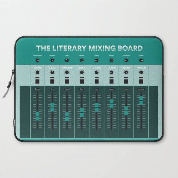 The Literary Mixing Board Computer Cover by Welcome to the Writer's Life - Laptop Sleeve - 15"