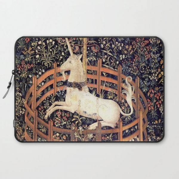 The Unicorn in Captivity Computer Cover by Restored Art And History - Laptop Sleeve - 15"