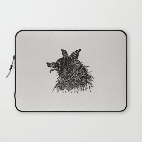 The Wolf Computer Cover by Kelly Louise Judd - Laptop Sleeve - 13"