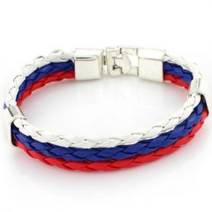 Three Layers Multi Color Braided Bracelet - One Size