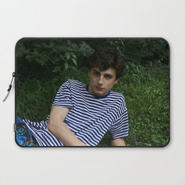 Timothee Chalamet Computer Cover by Beckyrphillips - Laptop Sleeve - 15"