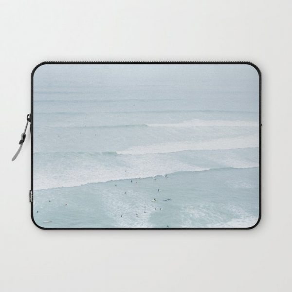 Tiny Surfers from the Sky, Lima, Peru Computer Cover by Lyman Creative Co. - Photography - Laptop Sleeve - 13"