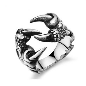 Titanium Steel Dragon Claw Ring