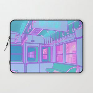 Train to Tokyo Computer Cover by SURUDENISE - Laptop Sleeve - 13"