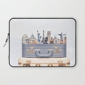 Travel Luggage Computer Cover by Luisa Azevedo - Laptop Sleeve - 13"