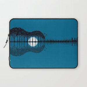 Trees sea and the moon turned guitar Computer Cover by Pavlo Tereshin - Laptop Sleeve - 13"