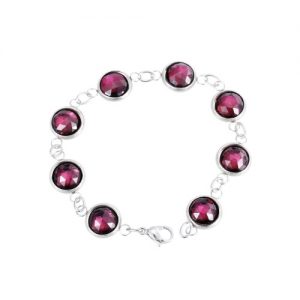 Trendy Artificial Crystal 316L Titanium Steel Twist Chain Women's Bracelet