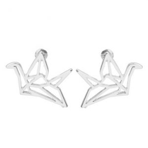 Trendy Hollow Earrings Paper Cranes Women Earrings