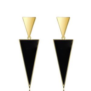 Triangle Synthetic Materials Earrings