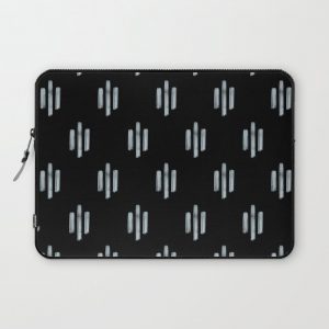 Tribal Lines Black Computer Cover by Coffee Break Studio - Laptop Sleeve - 13"