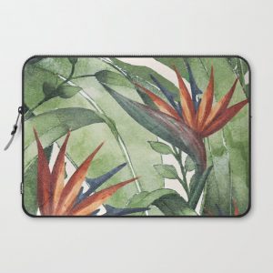 Tropical Flora I Computer Cover by City Art - Laptop Sleeve - 15"