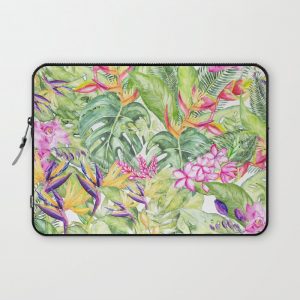 Tropical Garden 1A #society6 Computer Cover by Wheimay - Laptop Sleeve - 13"