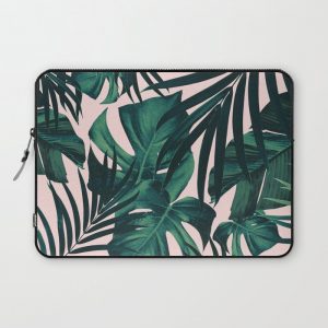 Tropical Jungle Leaves Pattern #5 #tropical #decor #art #society6 Computer Cover by Anita's & Bella's Art - Laptop Sleeve - 13"