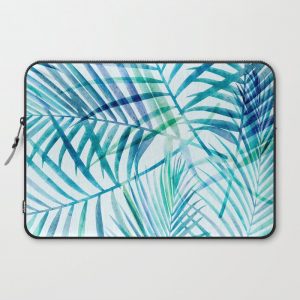 Tropical Palm Pattern Computer Cover by moderntropical - Laptop Sleeve - 15"