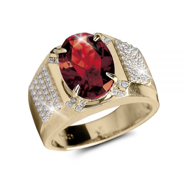 Tsar Men's Red Ring