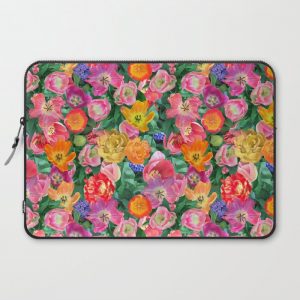 Tulip happy Computer Cover by Tea with Xanthe - Laptop Sleeve - 15"