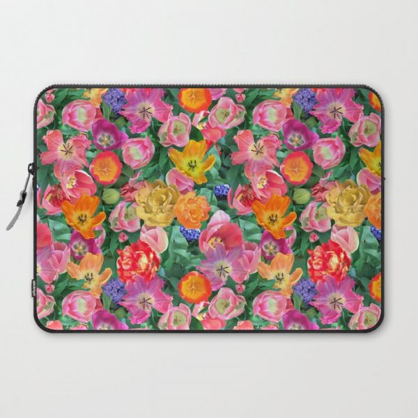 Tulip happy Computer Cover by Tea with Xanthe - Laptop Sleeve - 15"