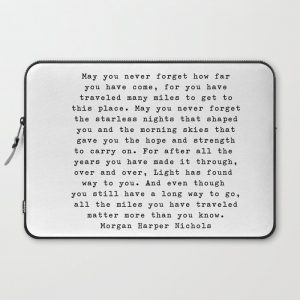 Typewriter Style Quote ((Morgan Harper Nichols)) Computer Cover by avalonandaiden - Laptop Sleeve - 15"