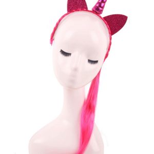 Unicorn Costume Wig Synthetic Hair Wigs Halloween Costume Accessories