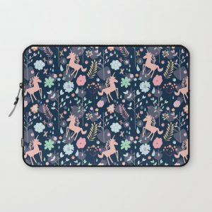 Unicorns in Hesperides Computer Cover by Demi Goutte - Laptop Sleeve - 13"