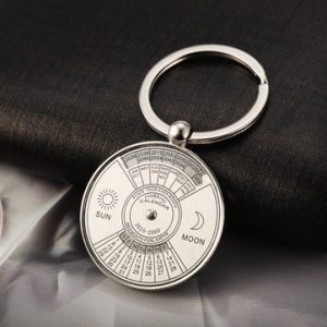 Unique Calendar Metal Keychain