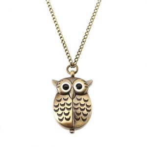 Unisex Vintage Watch Owl Cute Retro Pocket Watch