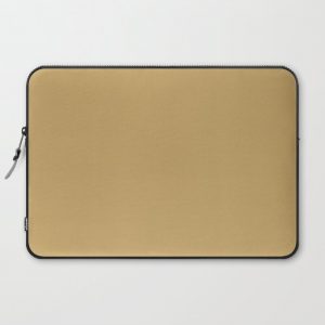 Valspar America Earthen Sienna Beige Brown 3007-5B Solid Color Computer Cover by Simply Solids - Solid Colors For Those T - Laptop Sleeve - 15"