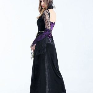 Vampire Halloween Costumes Women Witch Cosplay Dress Holidays Costumes