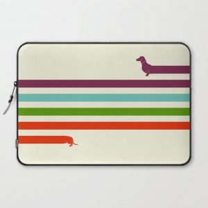 (Very) Long Dachshund Computer Cover by HenryWine - Laptop Sleeve - 15"