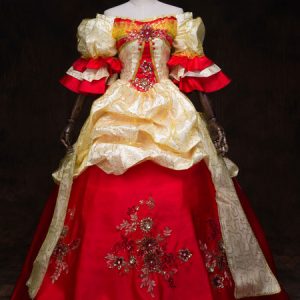 Victorian Dress Red Retro Costume Women Baroque Masquerade Ball Gowns Royal Vintage Costume Halloween