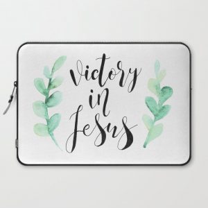 Victory In Jesus Computer Cover by Tangerine-Tane - Laptop Sleeve - 15"