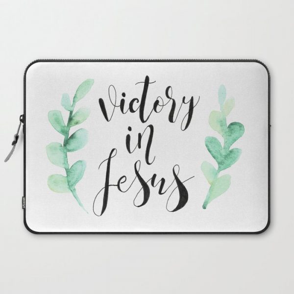 Victory In Jesus Computer Cover by Tangerine-Tane - Laptop Sleeve - 15"