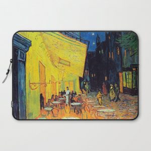 Vincent Van Gogh - Cafe Terrace at Night (new color editing) Computer Cover by Dejavustudio - Laptop Sleeve - 15"