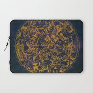 Vintage Constellations & Astrological Signs | Purple Galaxy Computer Cover by Visionary Sea - Laptop Sleeve - 13"