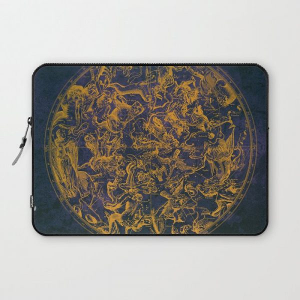 Vintage Constellations & Astrological Signs | Purple Galaxy Computer Cover by Visionary Sea - Laptop Sleeve - 13"