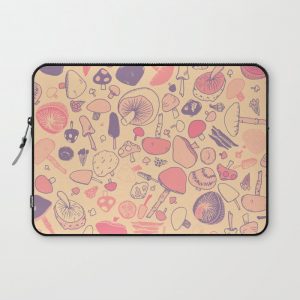 Vintage Mushroom Pattern Computer Cover by HowGroenWasMyValley - Laptop Sleeve - 13"