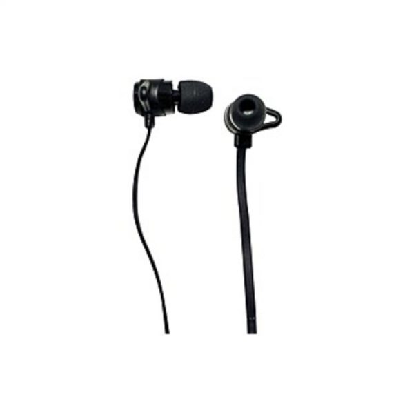 VisionTek Stereo Earphones with Hands free capability -BLACK - Stereo - Black - Mini-phone - Wired - 16 Ohm - 20 Hz - 20 kHz - Earbud - Binaural - In-