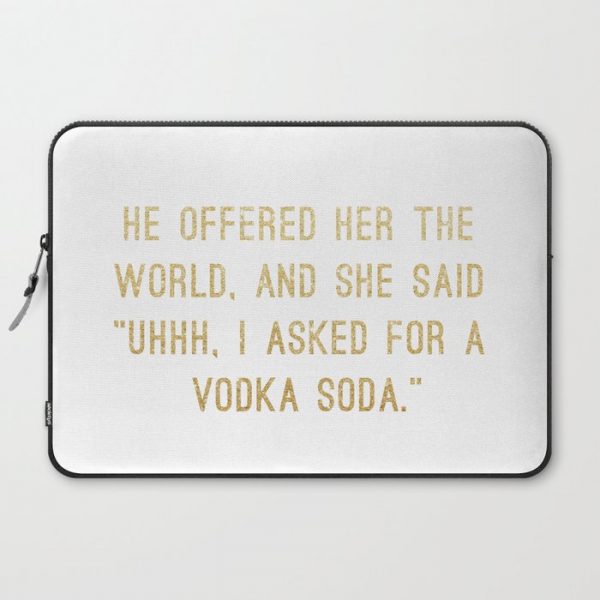 Vodka Soda Computer Cover by RandomActsOfCotton - Laptop Sleeve - 15"