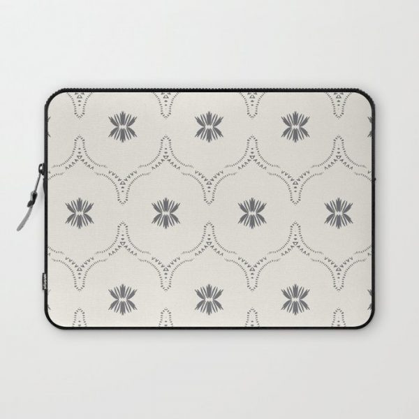 WILDFLOWER JASMIN GREY Computer Cover by holli zollinger - Laptop Sleeve - 13"