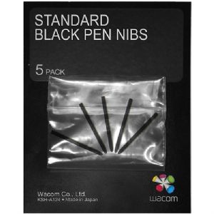 Wacom Standard Pen Nibs - Digital pen nib - black (pack of 5 ) - for I