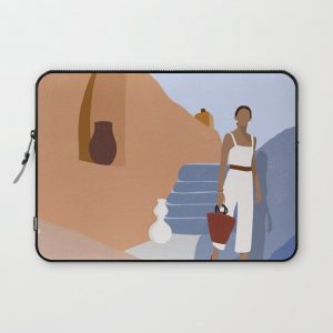 Wanderlust Women Travel Computer Cover by Zainab Mughal Arts - Laptop Sleeve - 13"