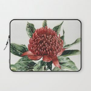 Waratah Flower Computer Cover by Shealeen Louise - Laptop Sleeve - 13"