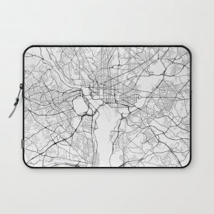 Washington DC Street Map Computer Cover by Typologie Paper Co - Laptop Sleeve - 13"