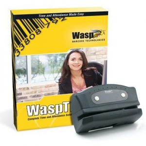 Wasp 633808550004 WaspTime v6 Standard with Barcode clock & 50 employee badges