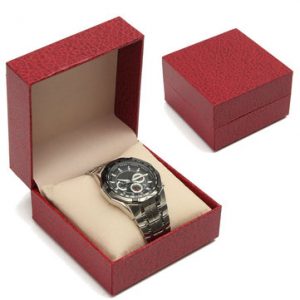 Watch Case Red Velvet Pattern Watch Box